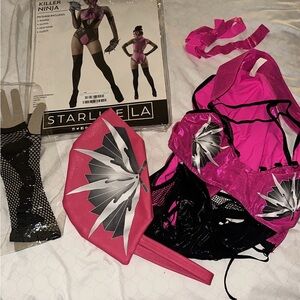 Pink and Black Starline Ninja Costume